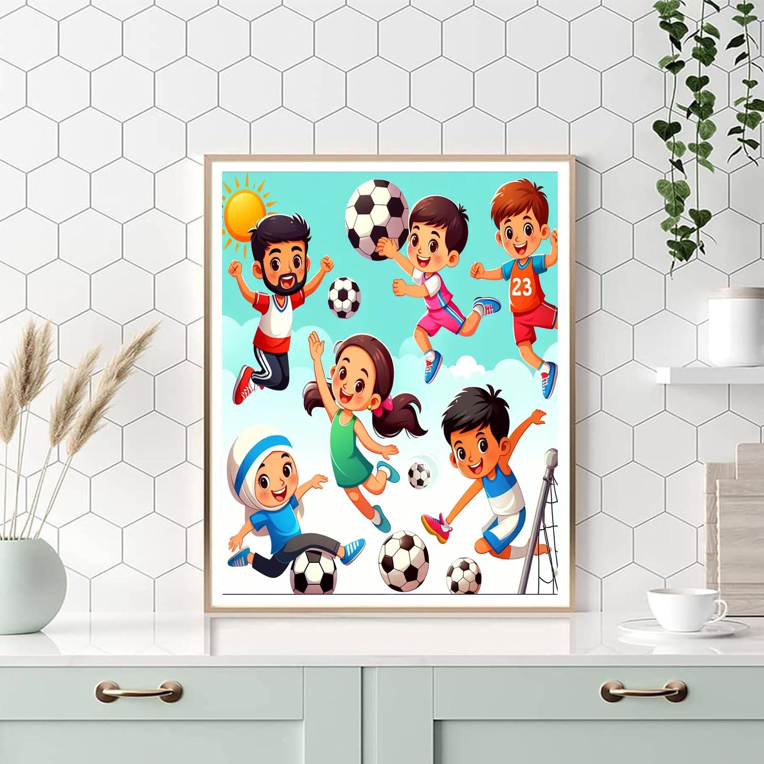 Sports Champions Unite Paint By Numbers Kits