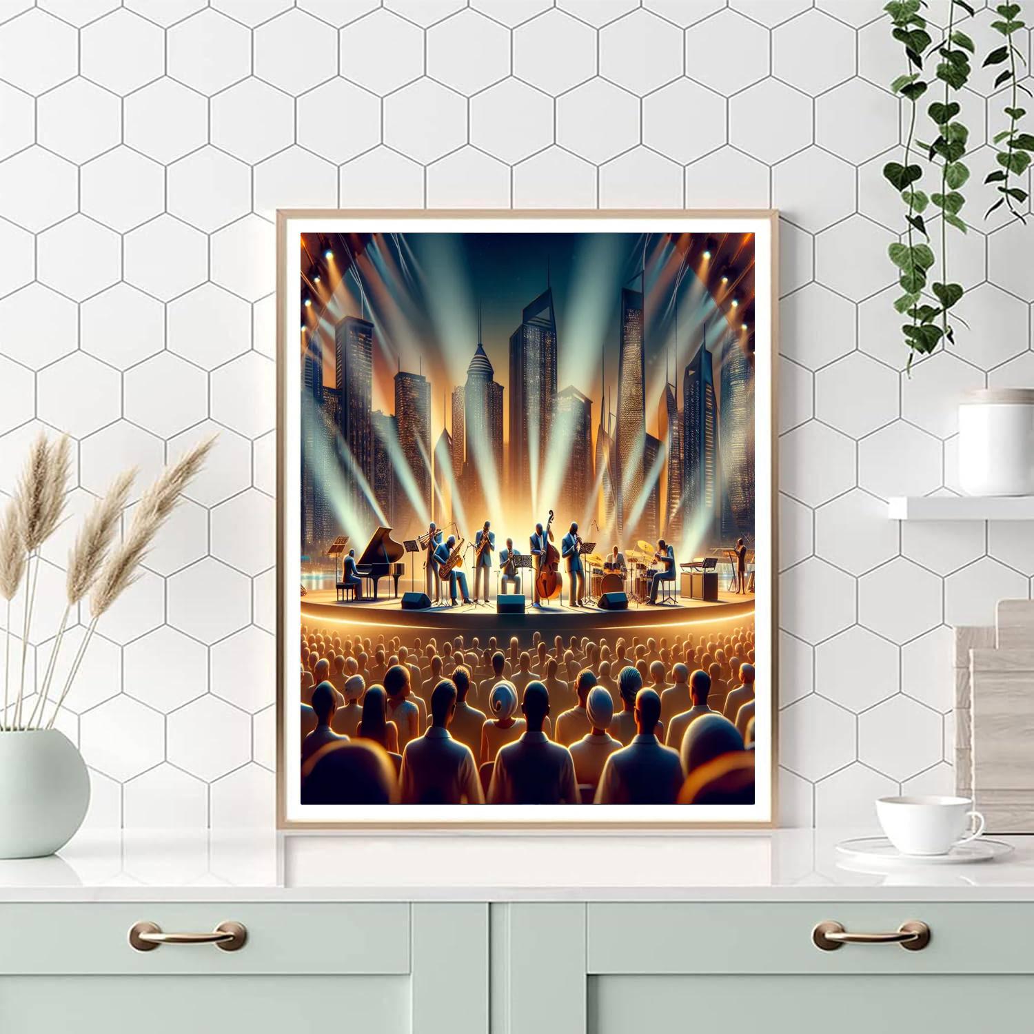 Dubai Jazz Festival - Uae Number Painting