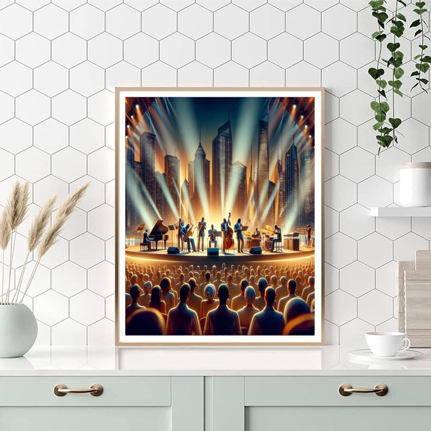 Dubai Jazz Festival - Uae Number Painting