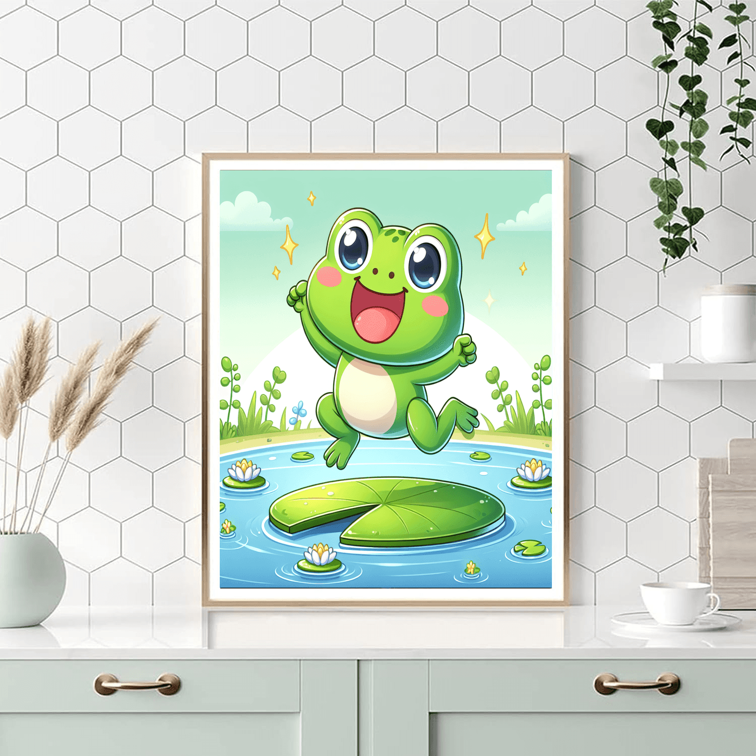 Funny Frog Paint By Color
