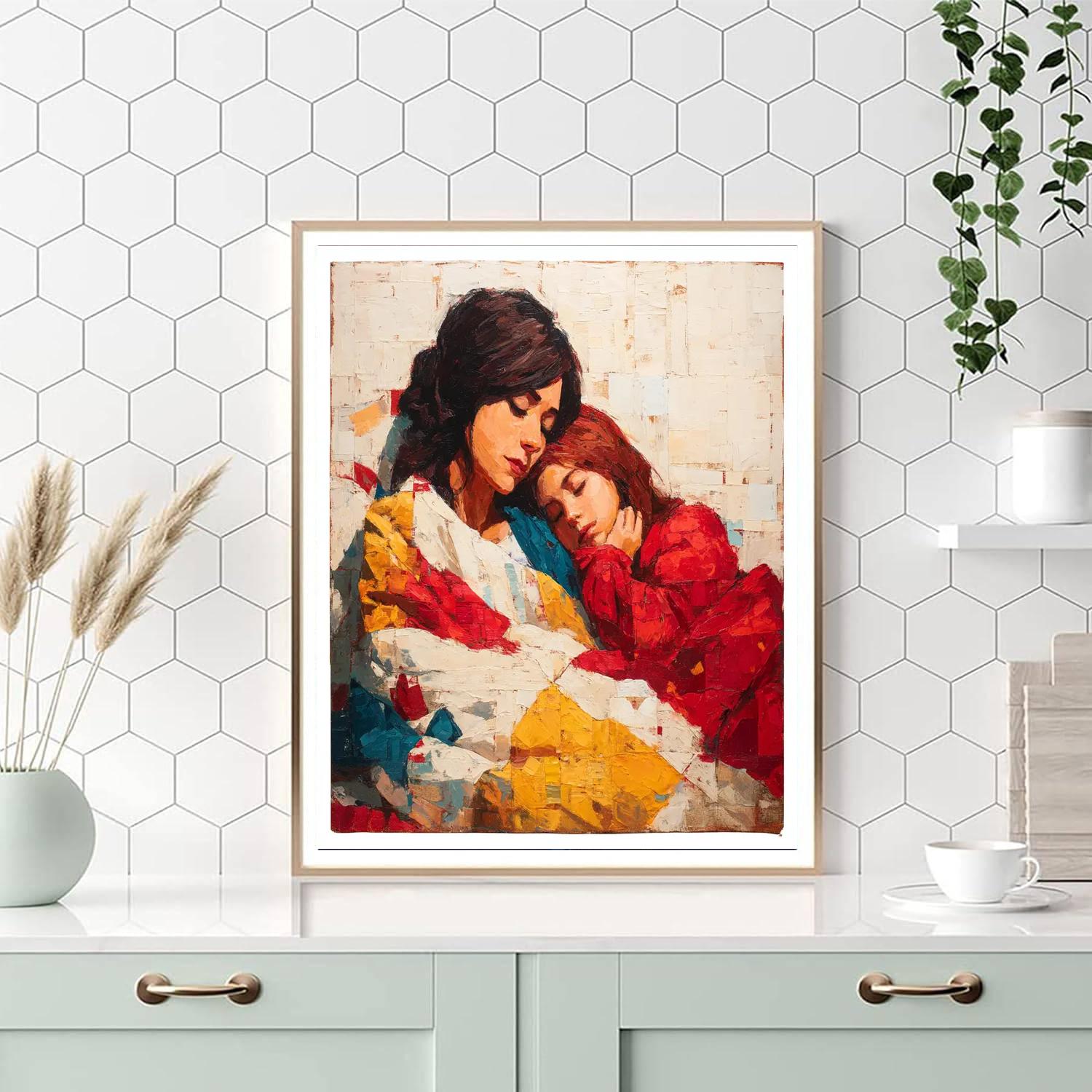 A Mother's Quilt Of Memories Painting Number Kit