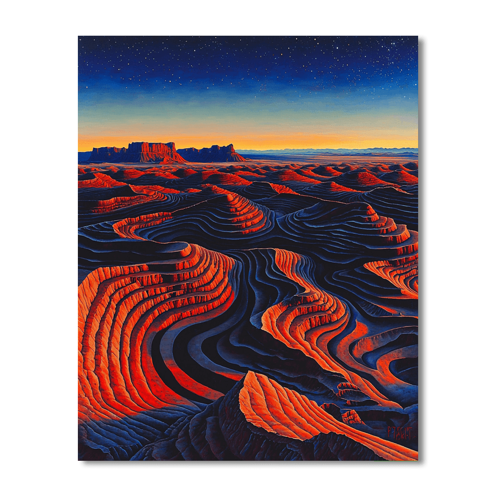 Valley Of The Moon - San Pedro De Atacama Numbered Painting Kits