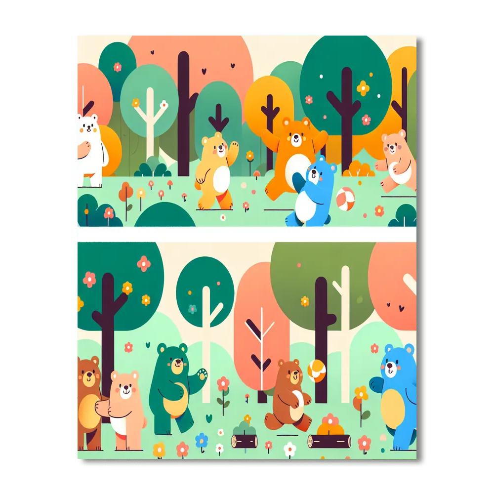 Adventure Bears Numbered Painting Kits