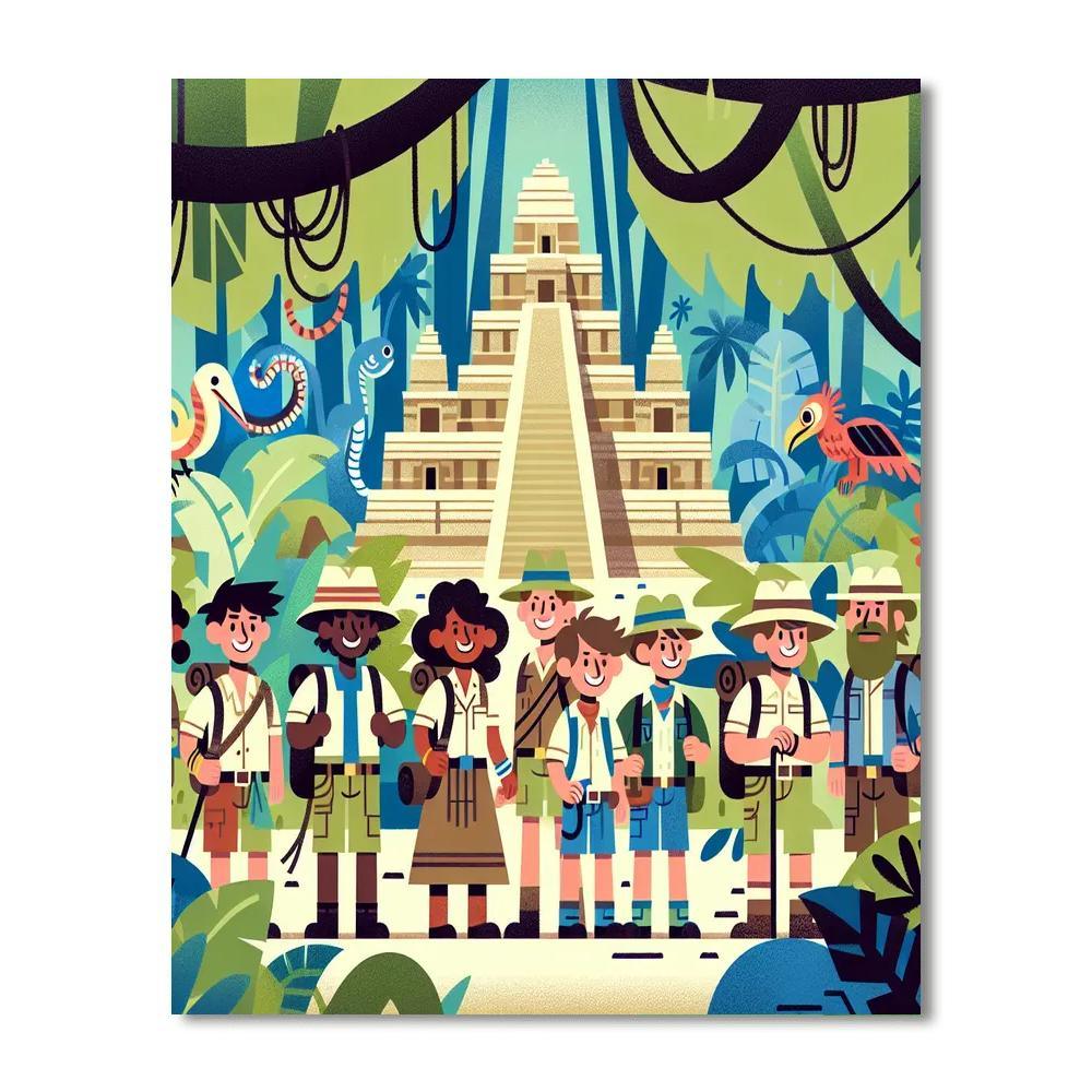 Ancient Jungle Quest Paint By Numbers