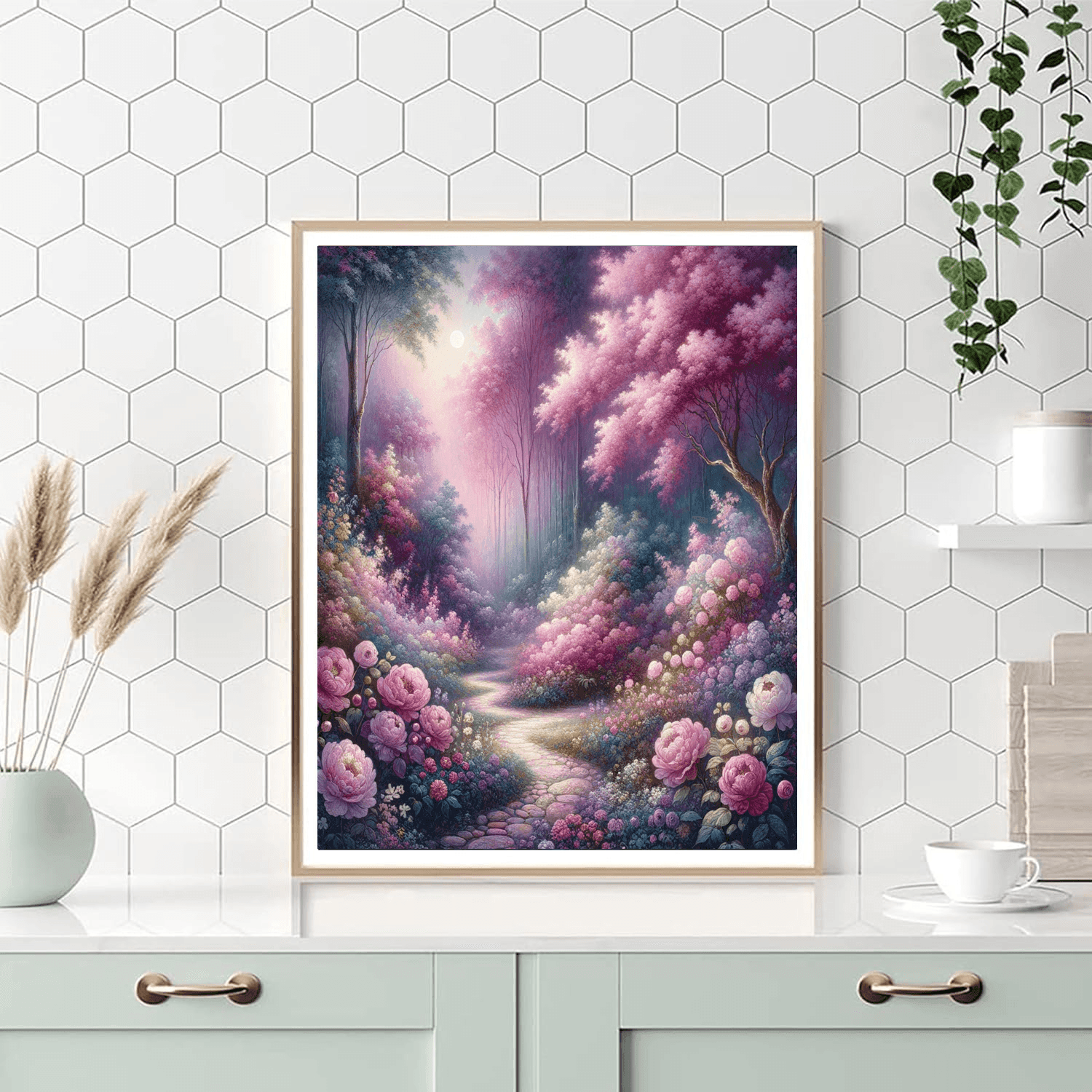 Enchanted Garden Stroll Painting Number Kit