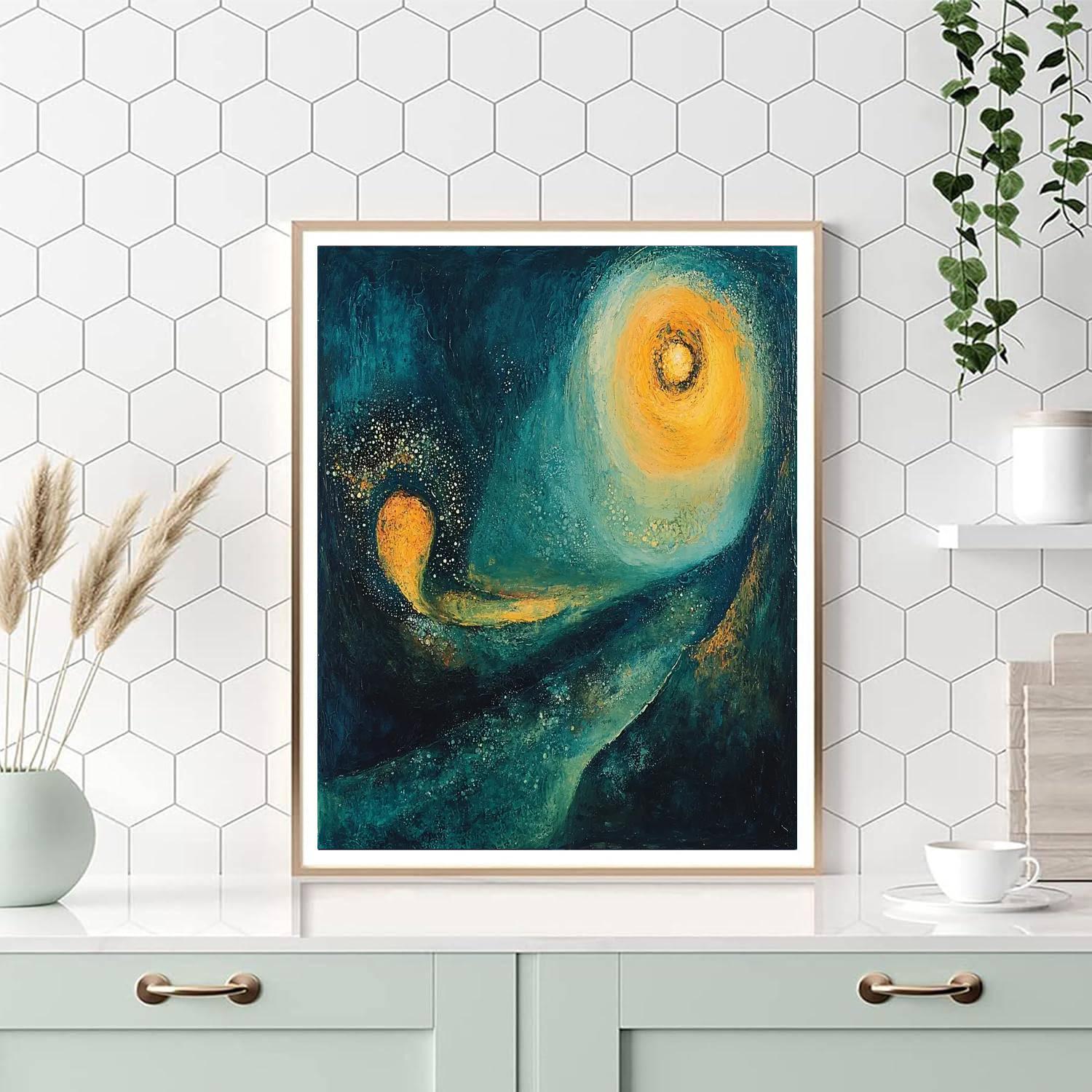 Max Ernst Inspired Ethereal Whisper Of Cosmos  Paint By Numbers Kits