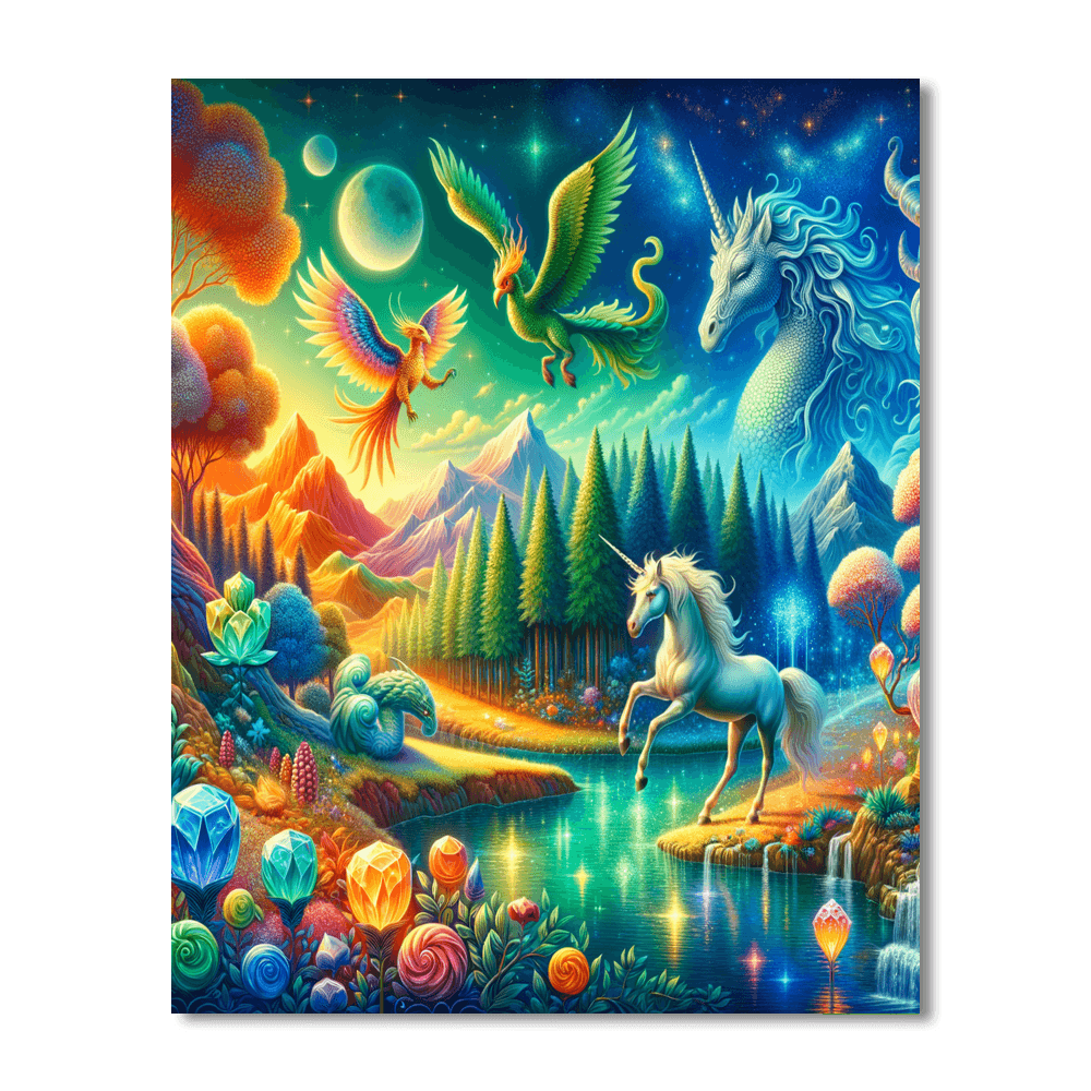 Fantasy Realm Enchantment Number Painting