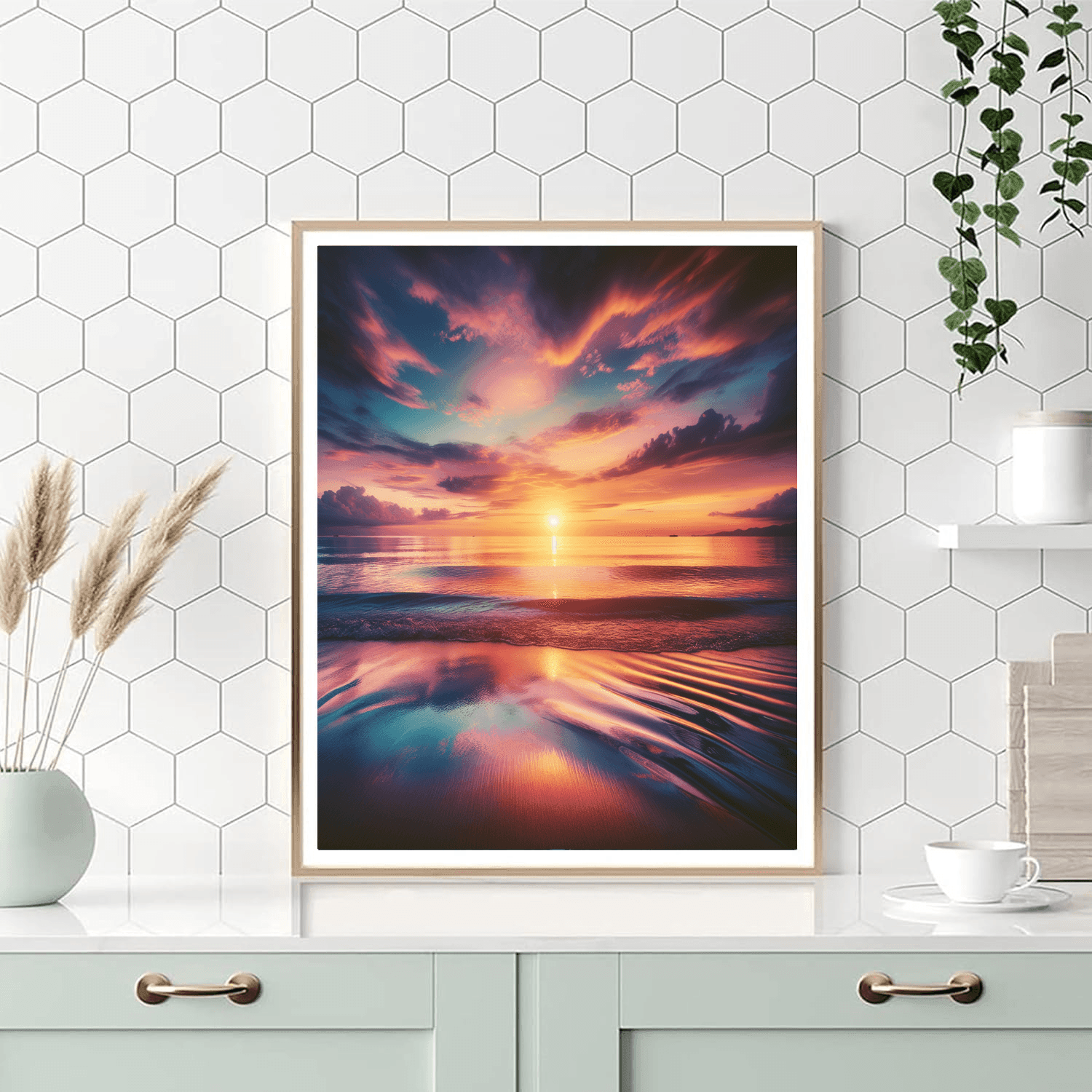 Elegant Evening By The Sea Paint By Number