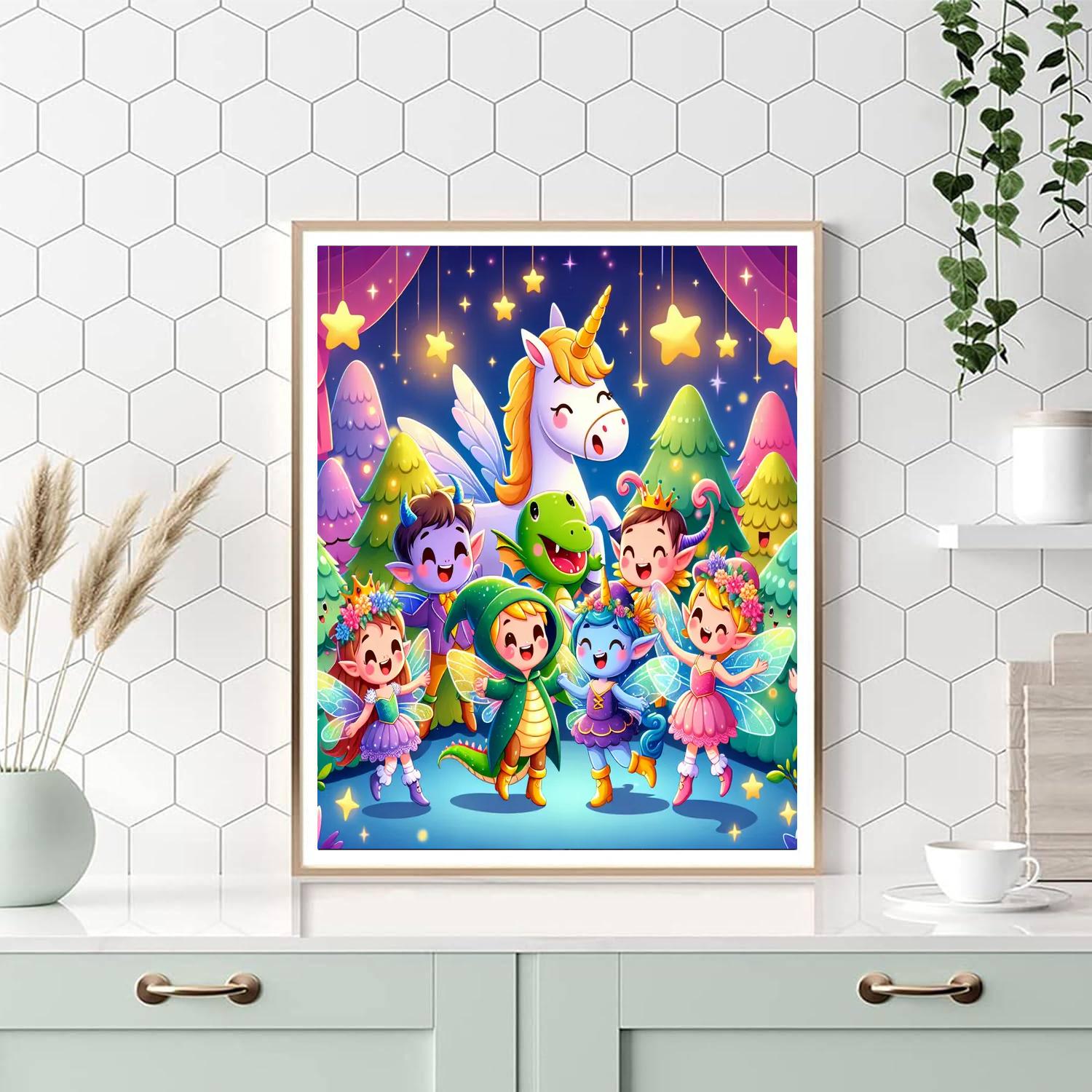 Dancing Fairytale Friends Numbered Painting Kits