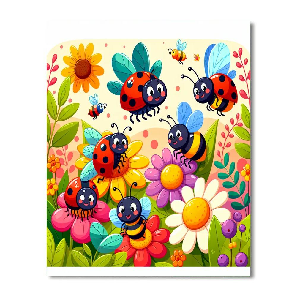 Friendly Bug Adventures Paint By Numbers Kits