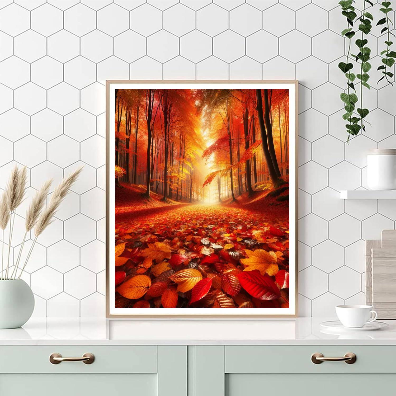 Timeless Autumn Splendor Painting Number Kit
