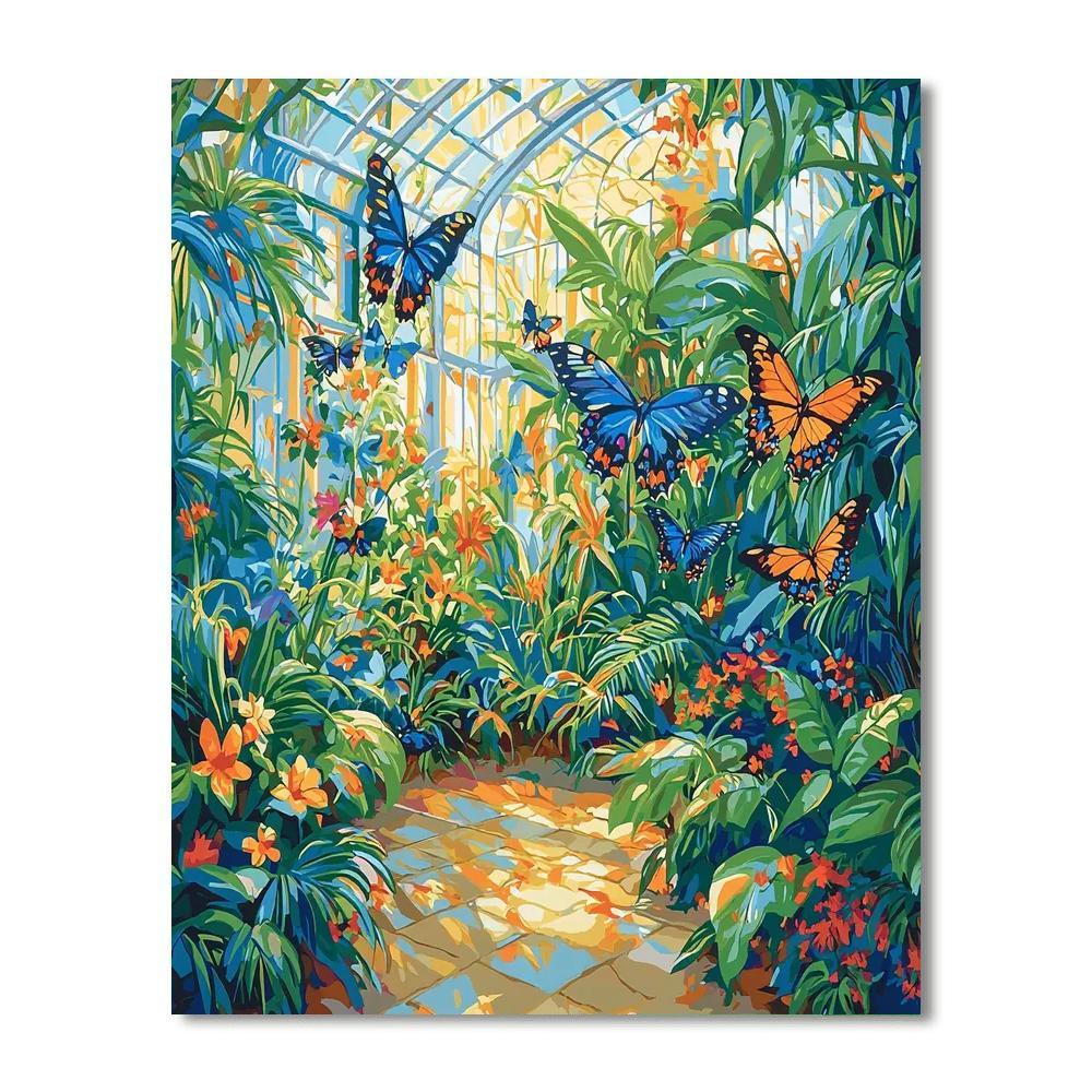 The Butterfly Conservatory - Key West Paint By Numbers
