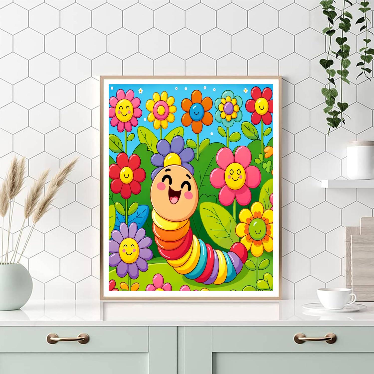 Giggle Worm Paint By Numbers Kits