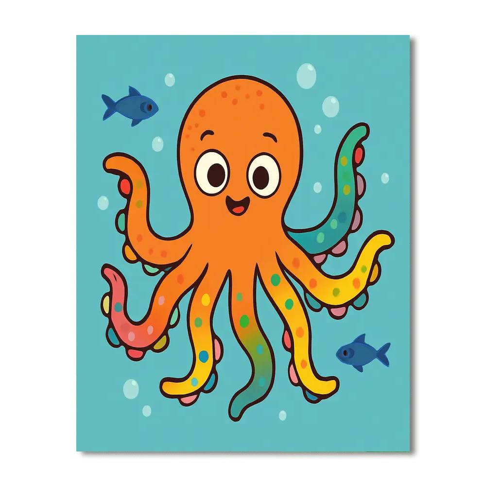 Wacky Octopus Painting By Numbers Kit