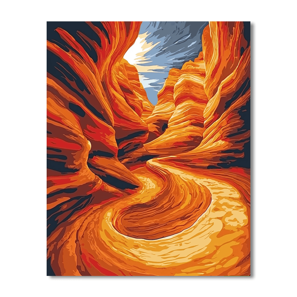 Antelope Canyon Waves Paint By Numbers Kits