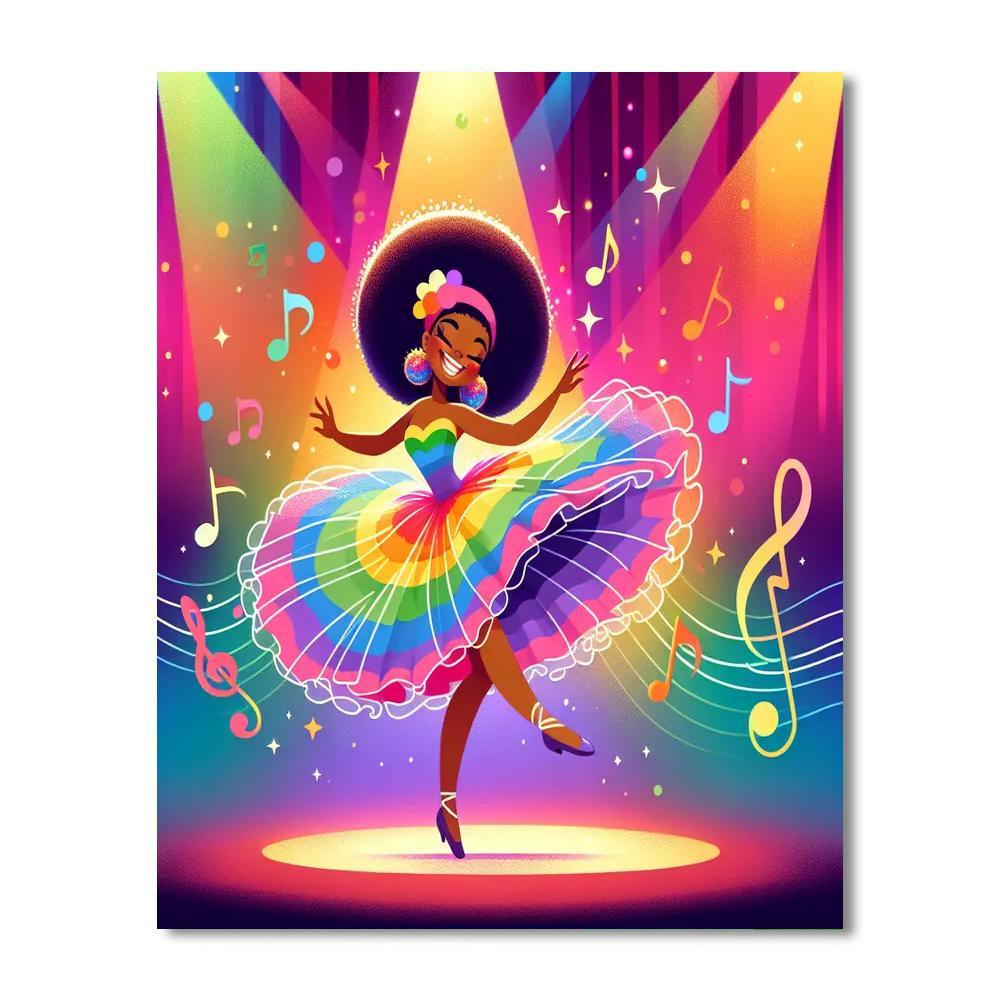 Dancing Dancer Paint By Color