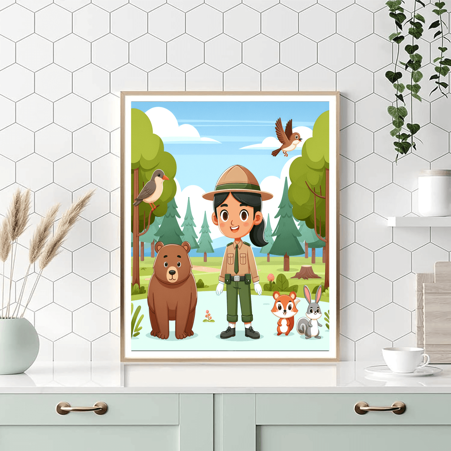 Forest Ranger's Mission Paint By Numbers Art