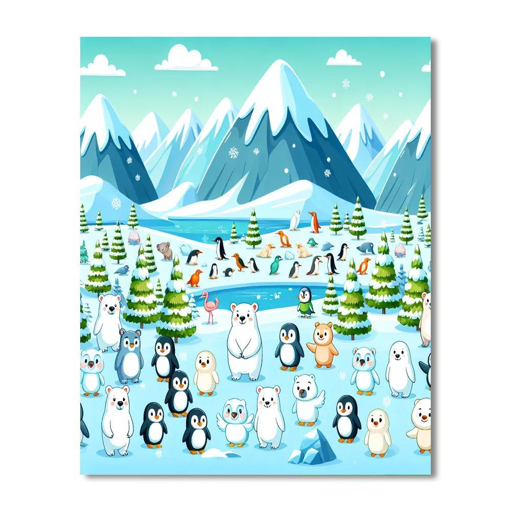 Exploring The Arctic With Polar Animals Paint By Number
