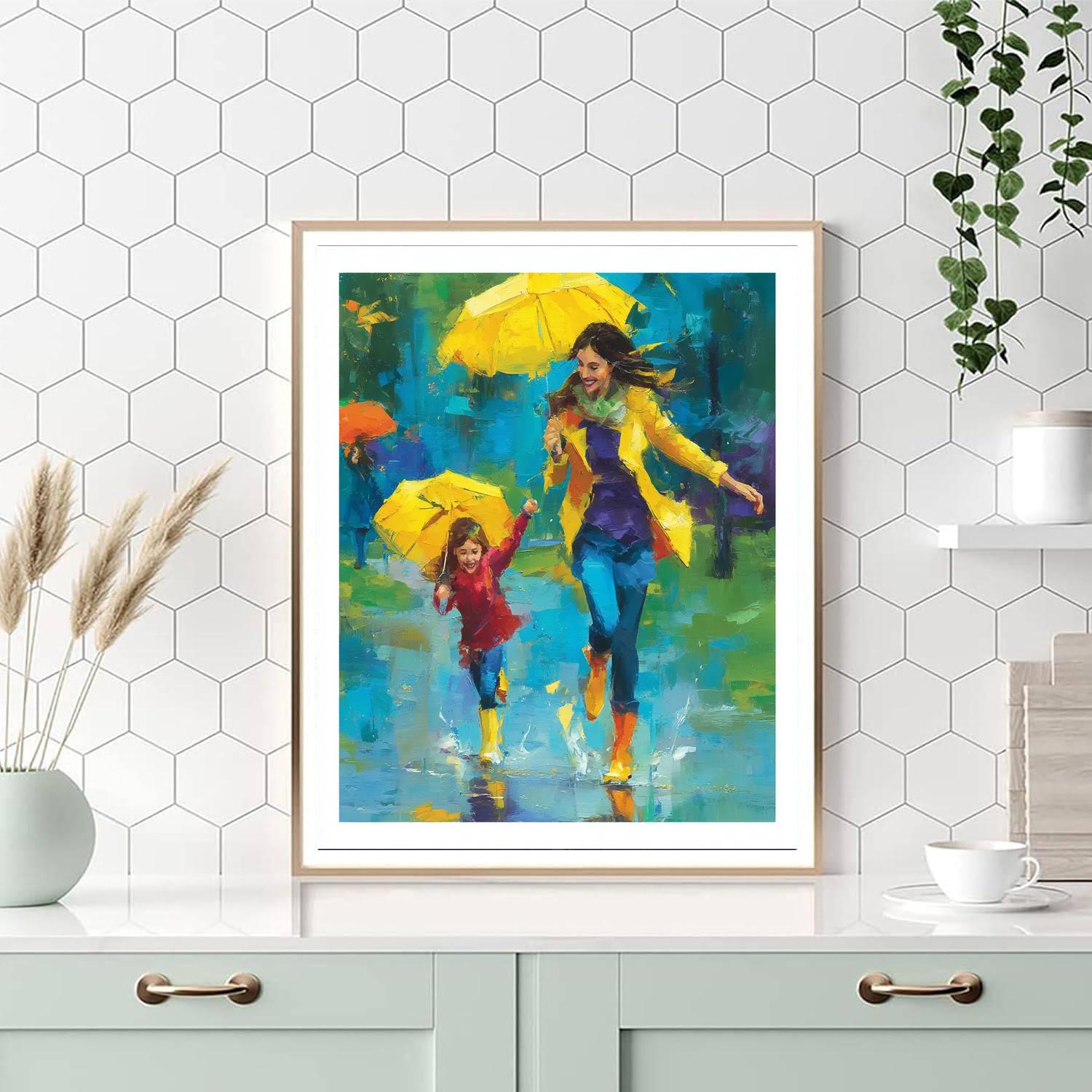 Joyful Raindrops Paint By Color