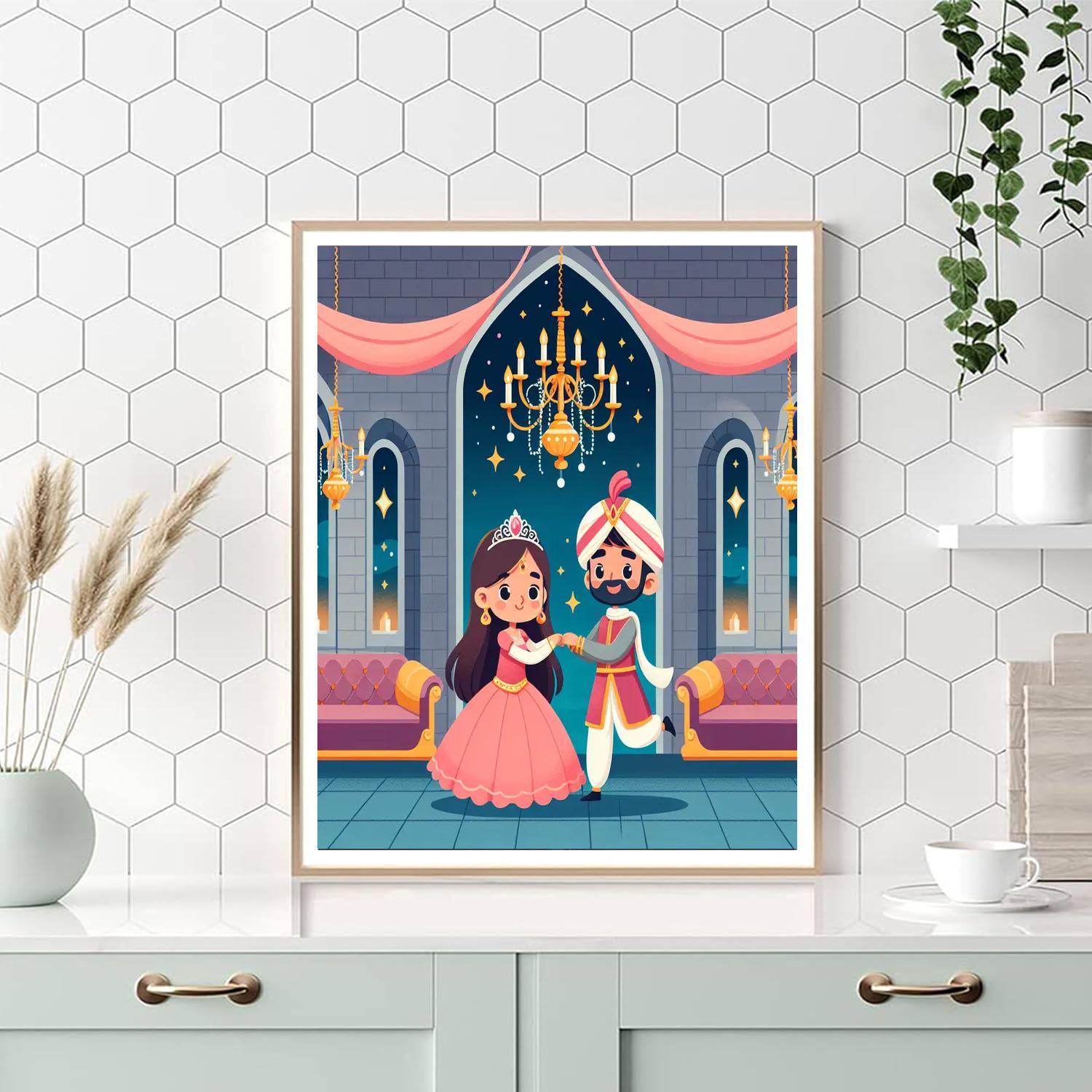 Castle Fairy Tale Ball Painting By Numbers Kit