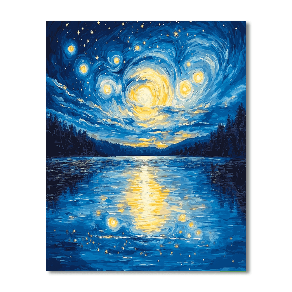 Vincent Van Gogh Inspired Beneath The Stars  Paint By Numbers Art
