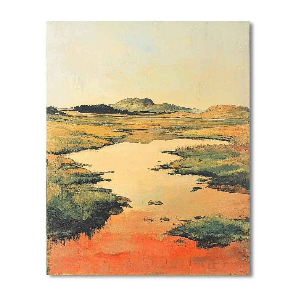 Nandalal Bose Inspired Whispering Earth Harmony  Painting Number Kit