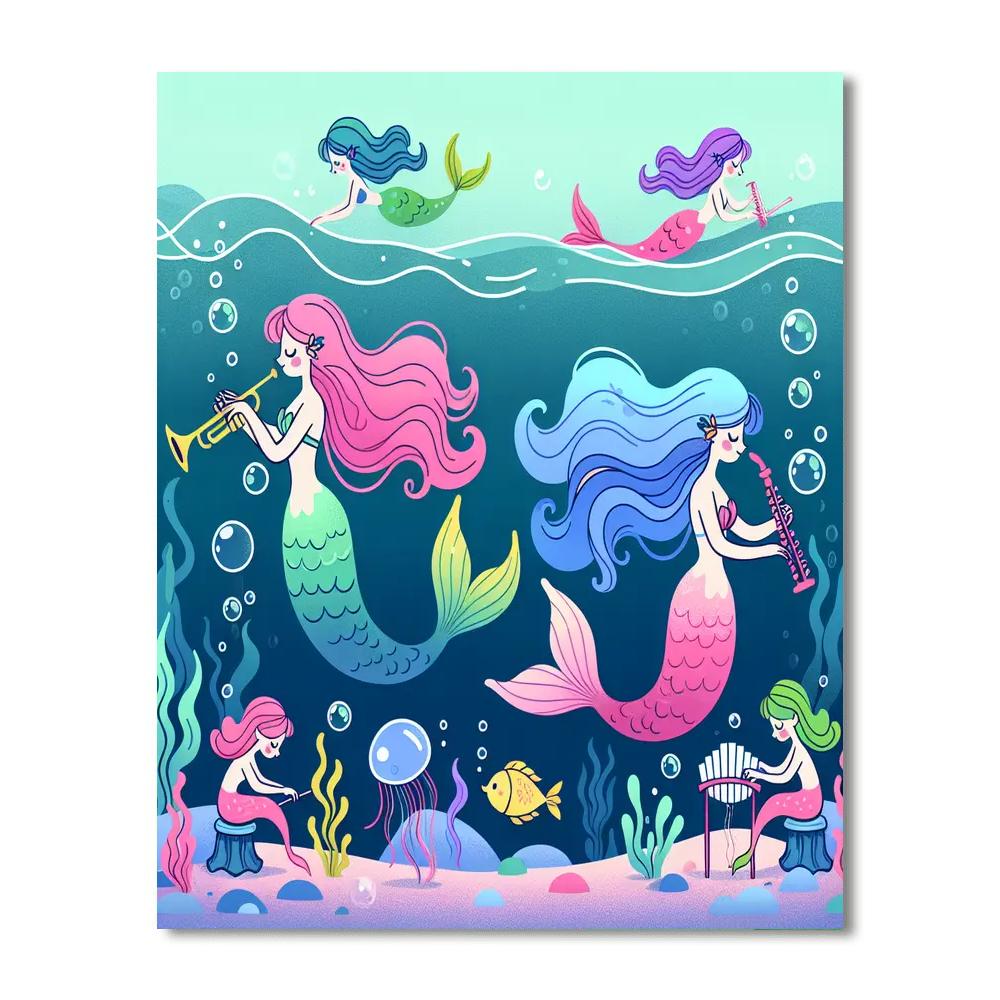 Mystical Mermaid Melodies Numbered Painting Kits
