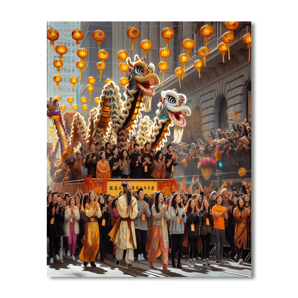 Lunar New Year Parade - San Francisco Paint By Color