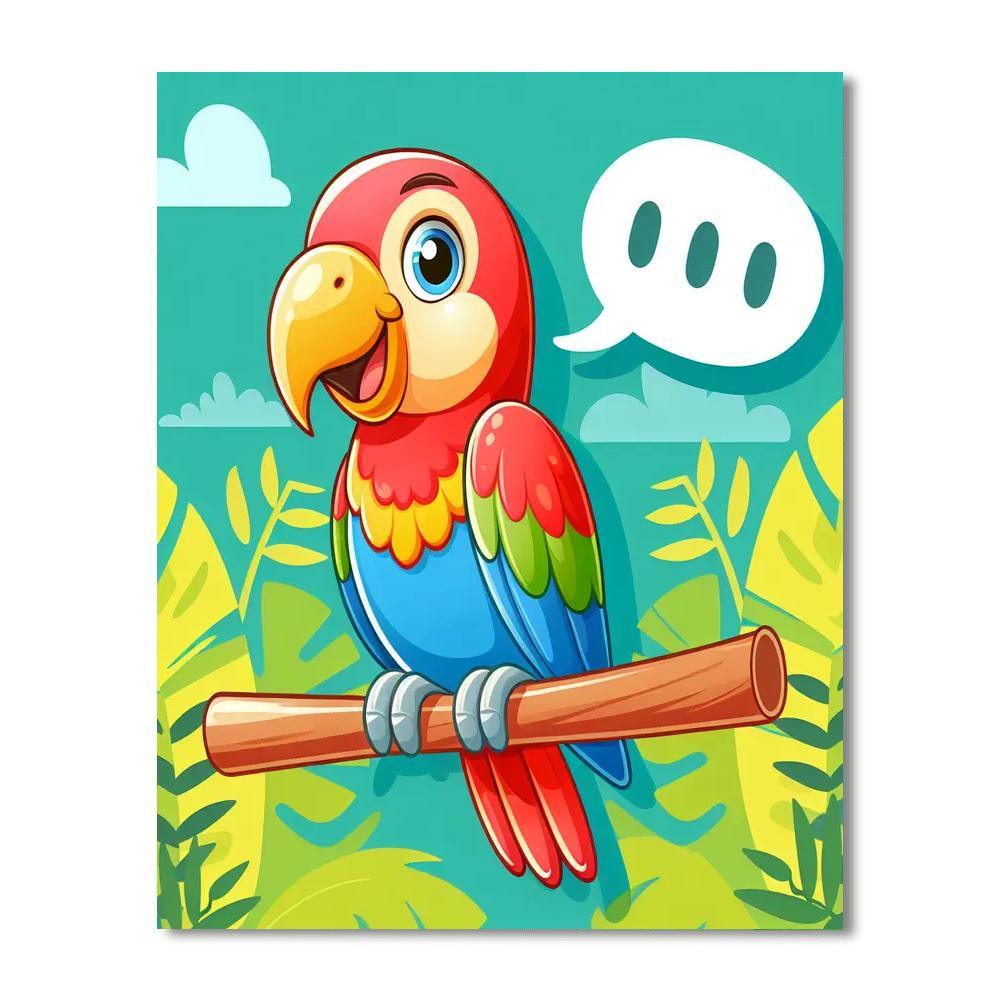 Chatty Parrot Paint By Numbers Kits