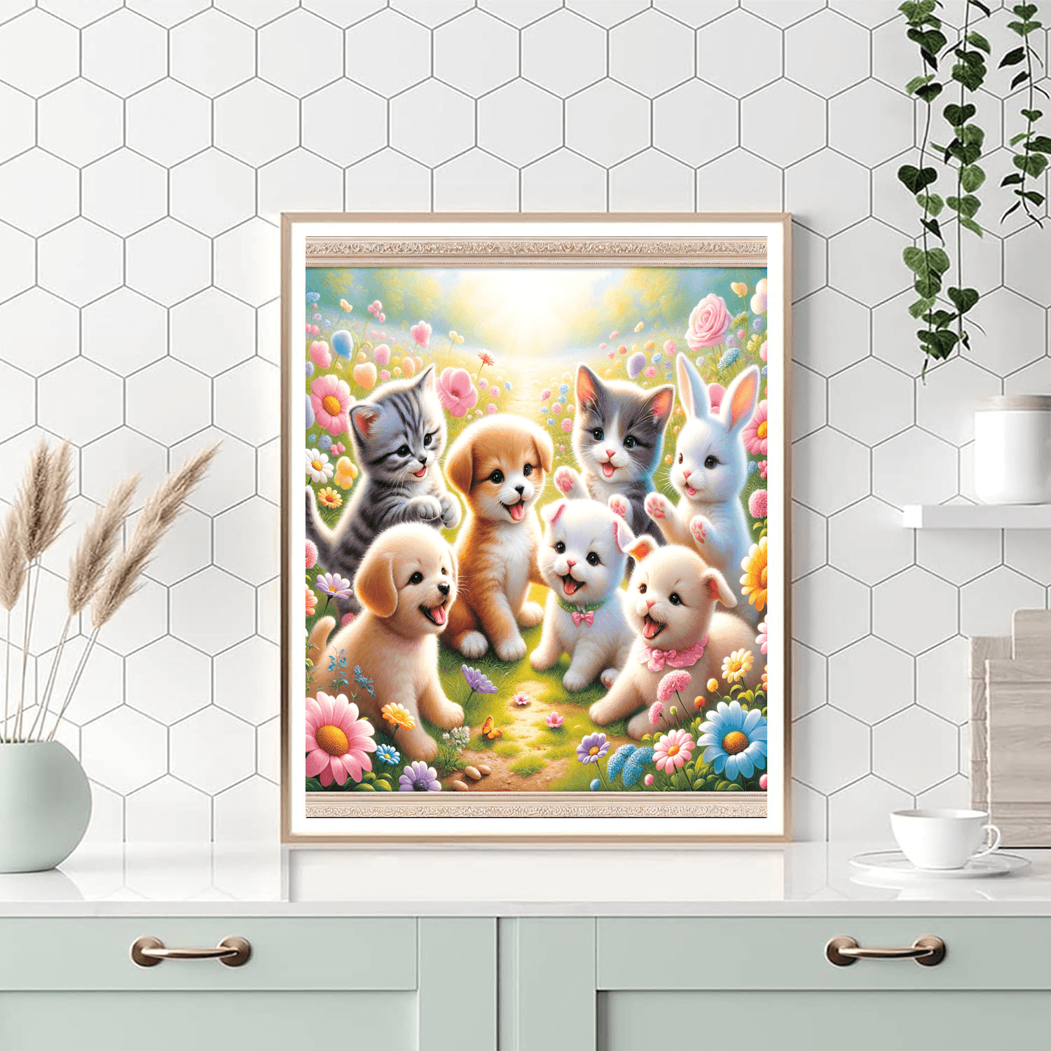 Playful Baby Animals Paint By Number