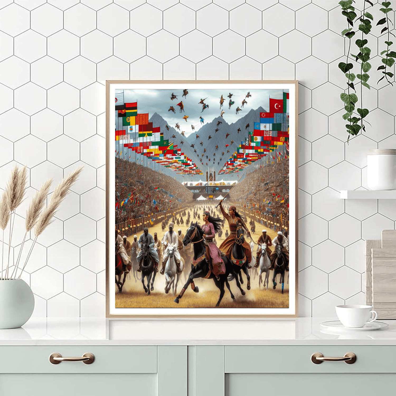 World Nomad Games - Kyrgyzstan Number Painting