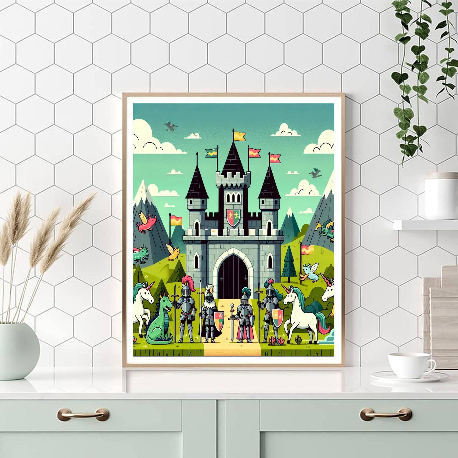 Hero's Medieval Adventure Painting Number Kit