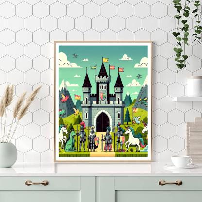 Hero's Medieval Adventure Painting Number Kit