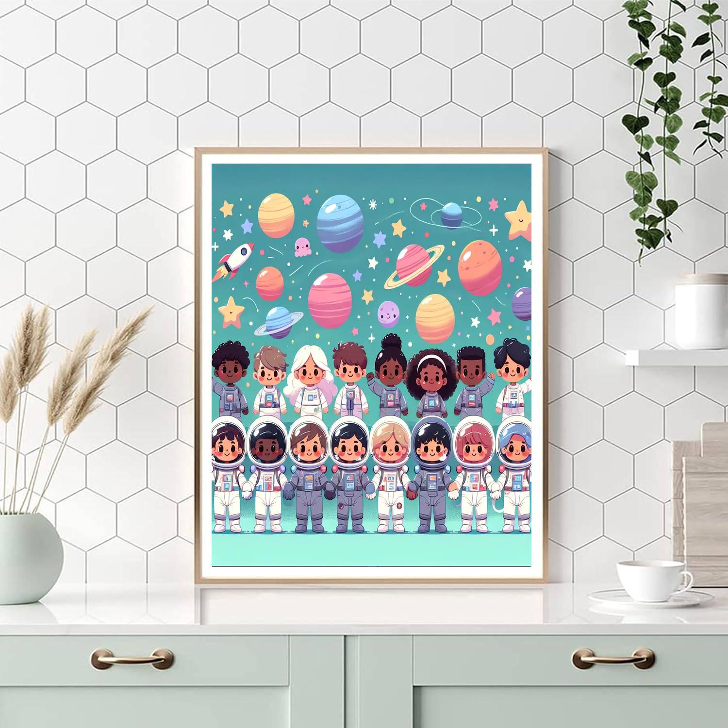 Super Space Squad Number Painting