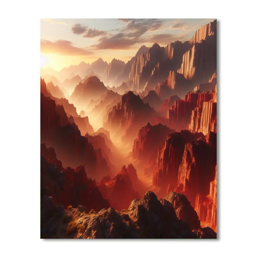 Dramatic Canyon Splendor Paint By Numbers