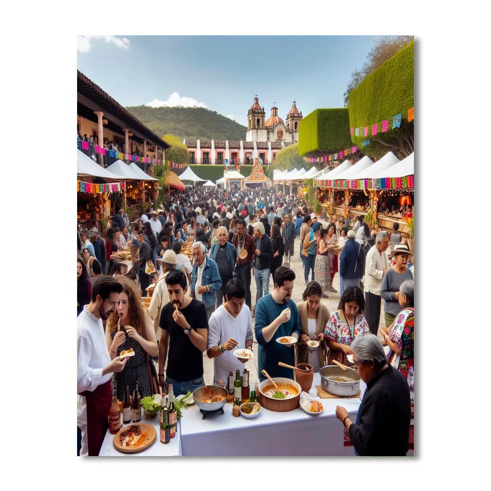 Oaxaca Gastronomy Festival - Oaxaca, Mexico Number Painting