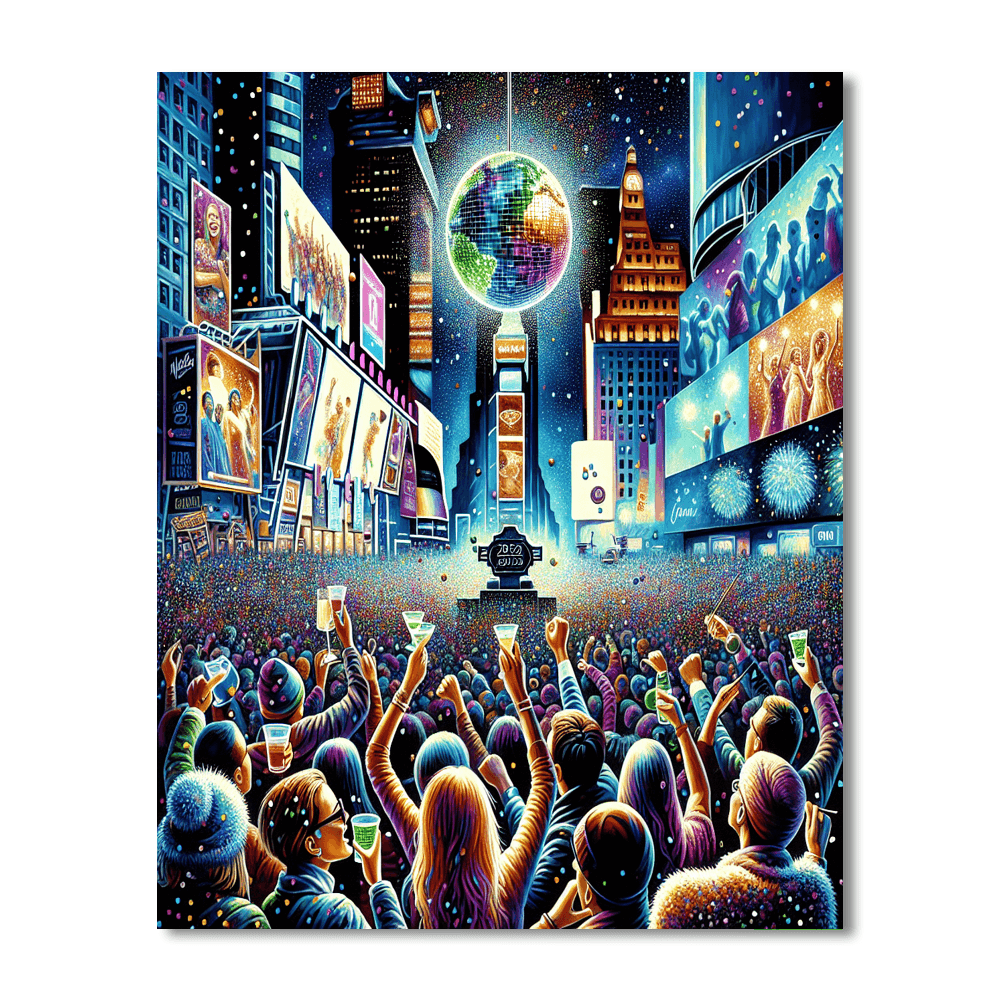 New Year's Eve In Times Square - United States Paint By Number