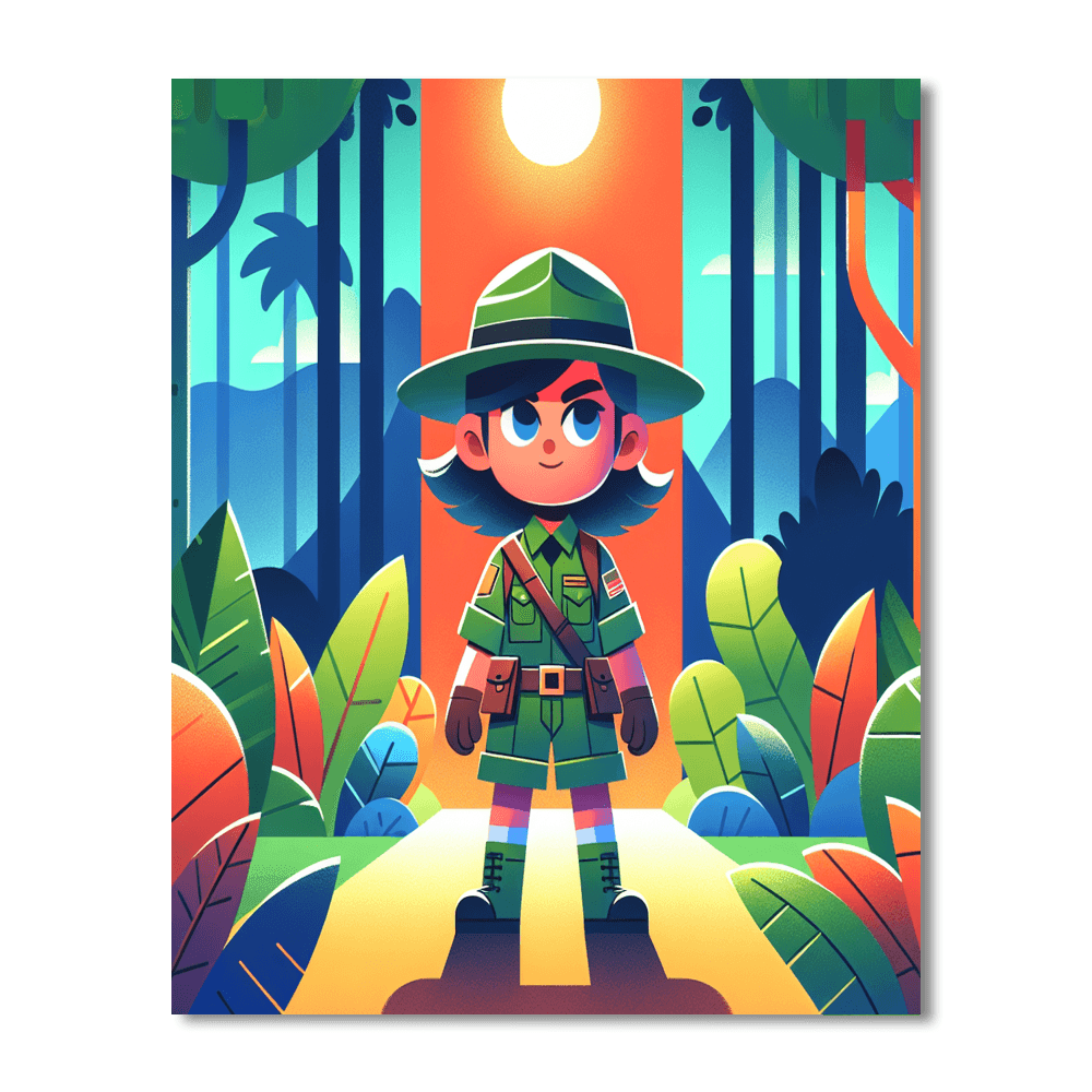 Rainforest Ranger Adventure DIY Paint By Numbers