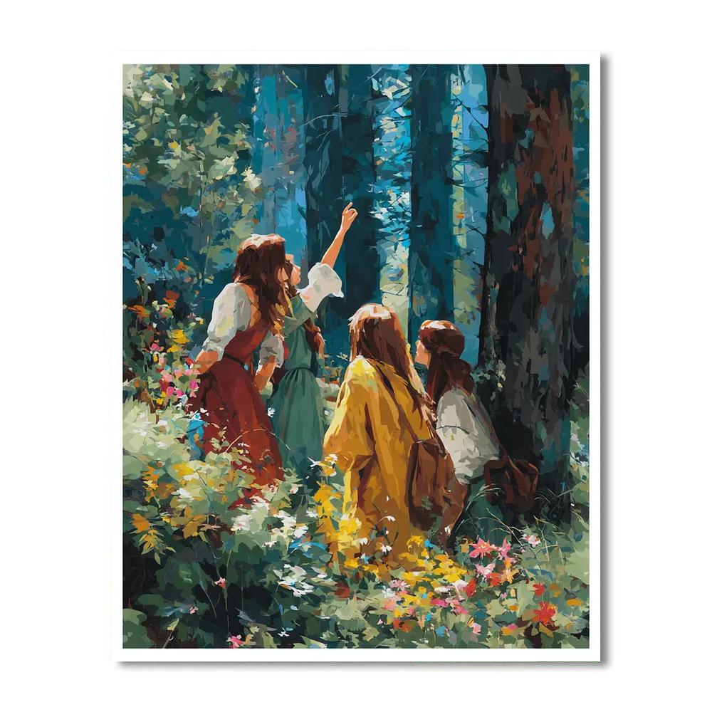 Nature's Loving Embrace DIY Paint By Numbers