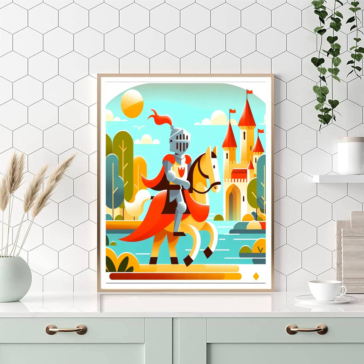 Knight's Royal Adventure Painting Number Kit