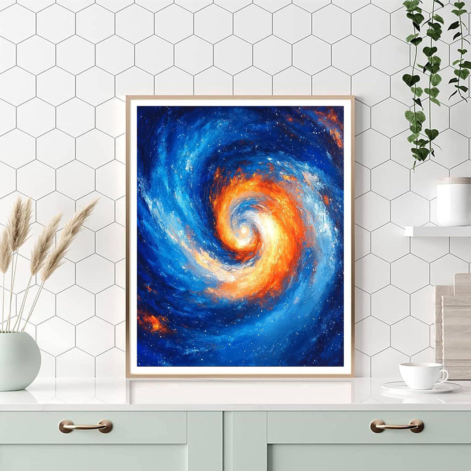 Michelangelo Inspired Celestial Vortex  DIY Paint By Numbers
