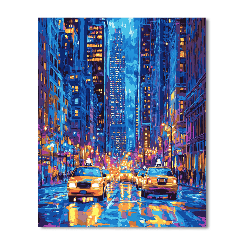 Edward Hopper Inspired Citylights Symphony  Paint By Numbers