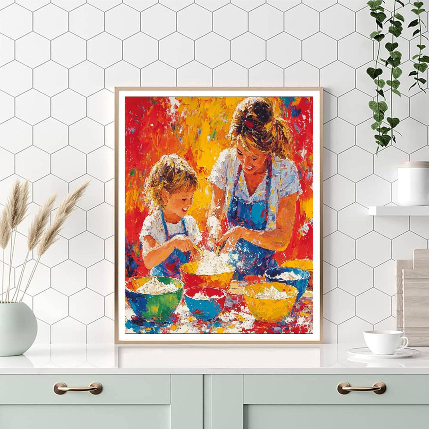 Cherished Times In The Kitchen Number Painting