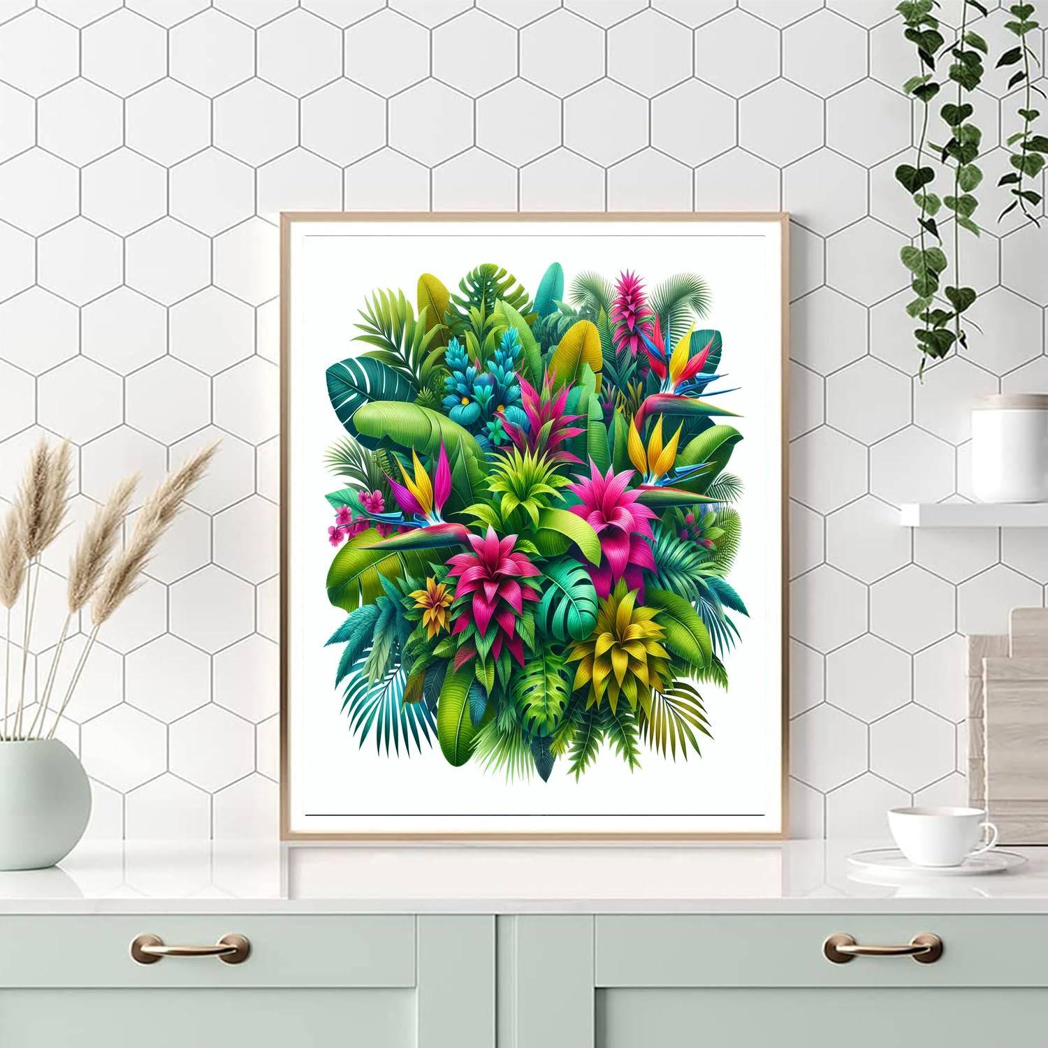 Tropical Flora Fiesta Numbered Painting Kits