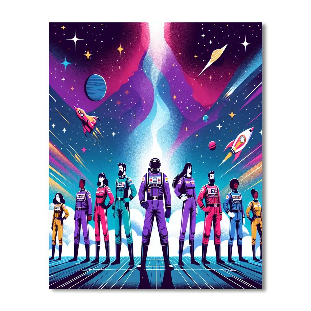 Space Hero's Quest Numbered Painting Kits