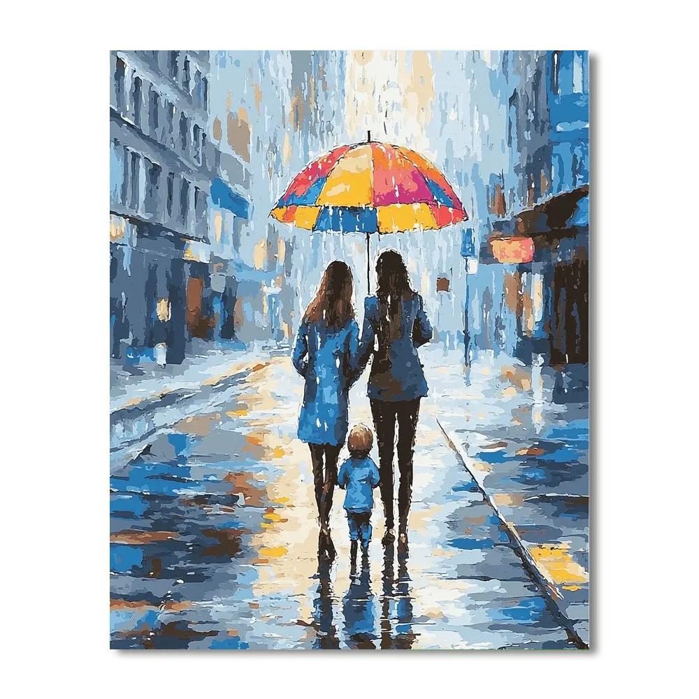 Love In The Rain Paint By Numbers Kits