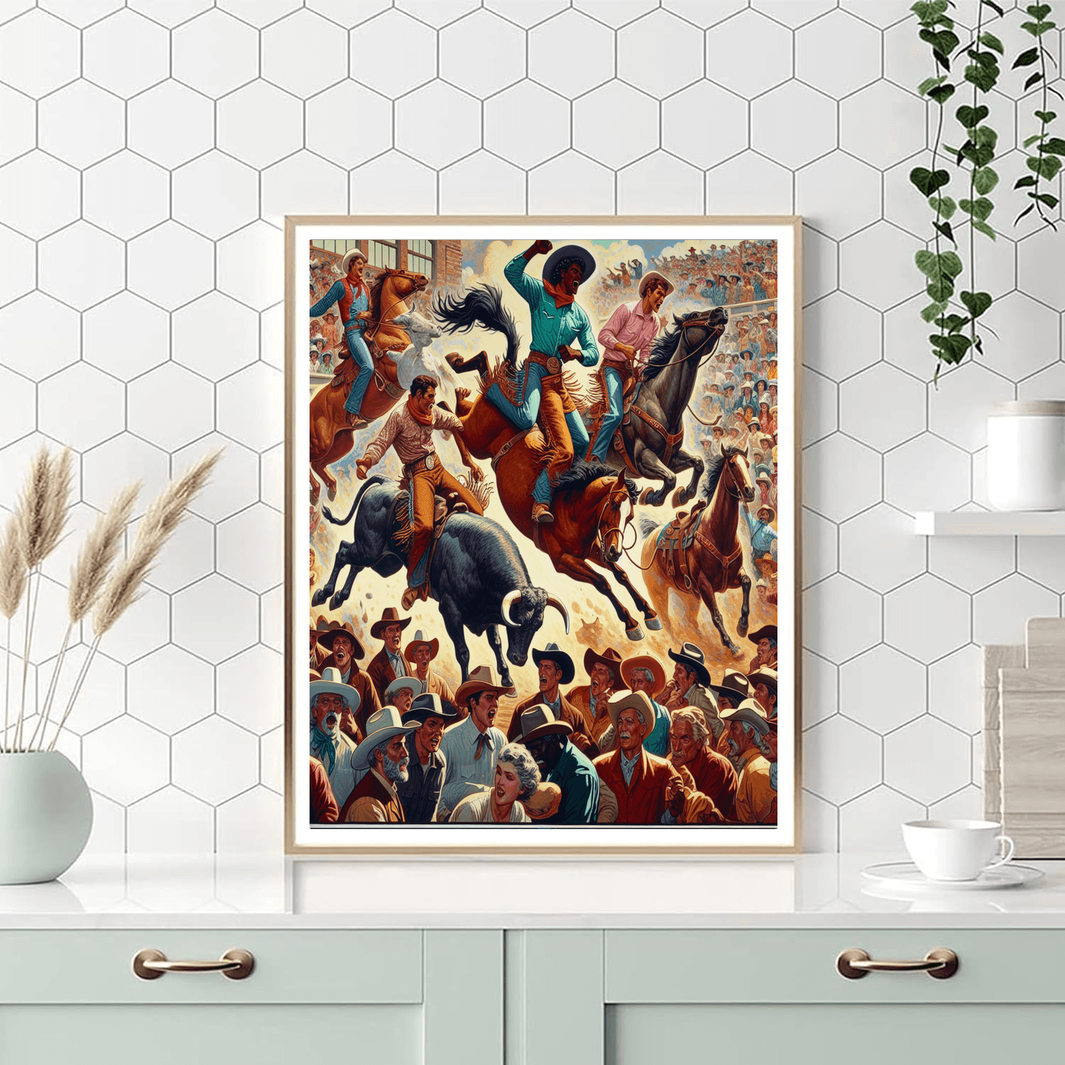 Wild West Rodeo Number Painting