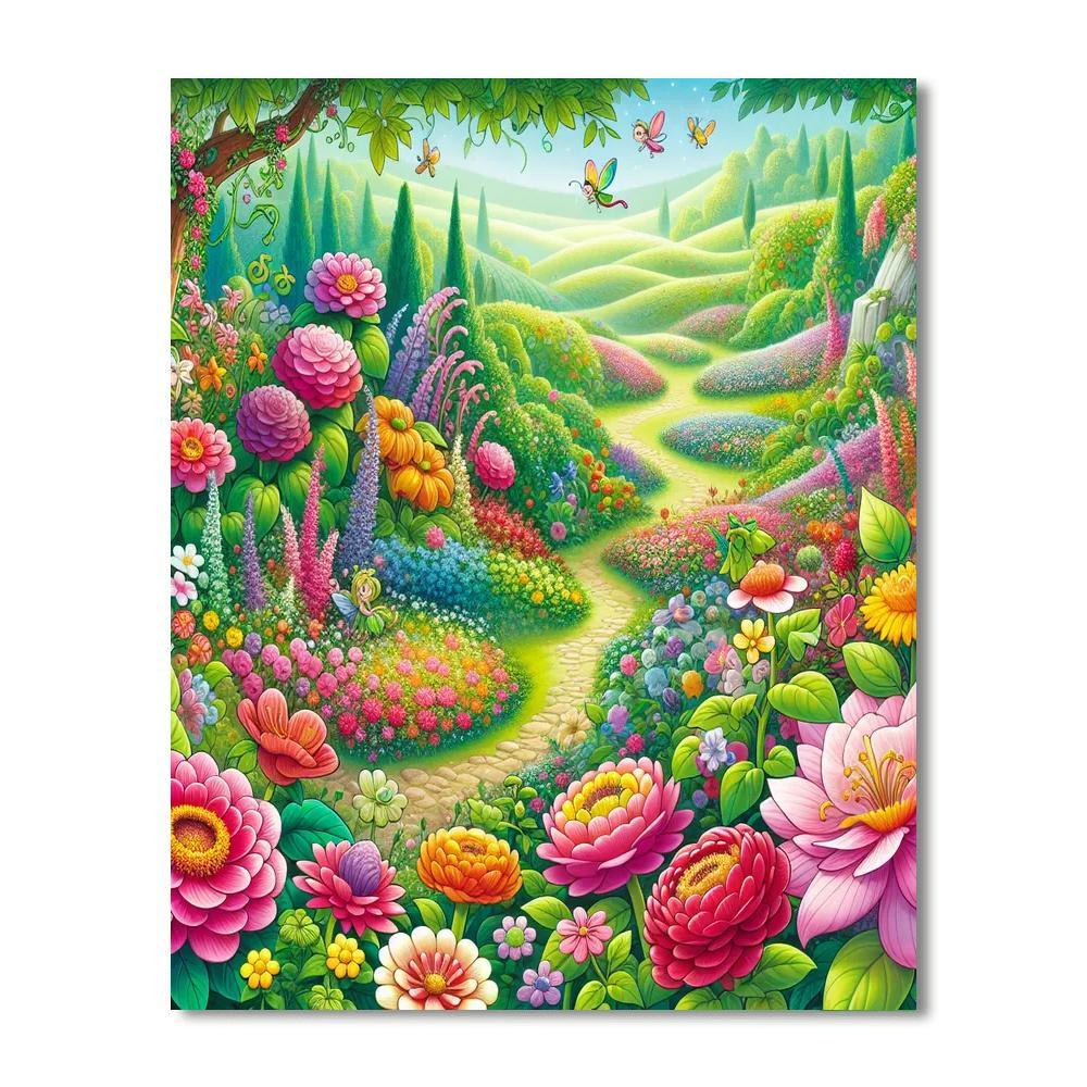 Fantastical Fairytale Garden DIY Paint By Numbers