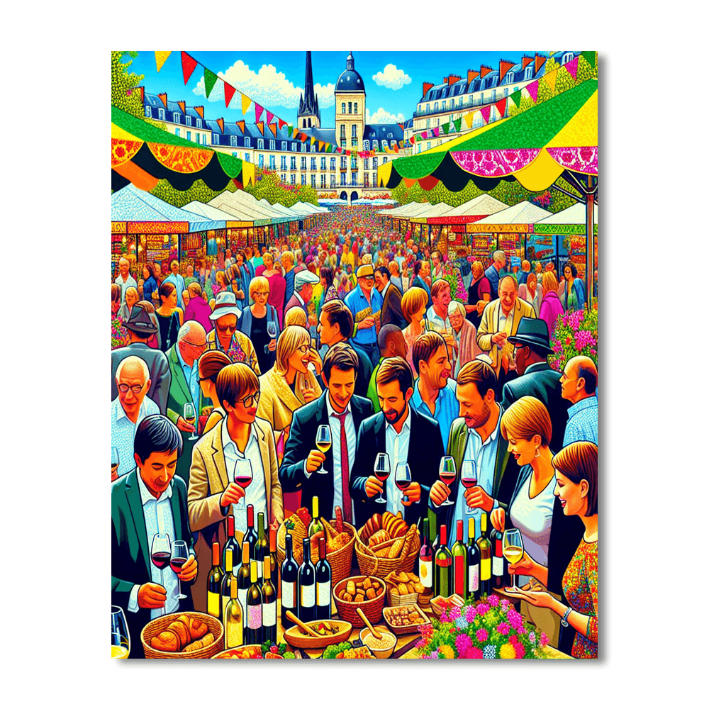 Nantes Wine Festival - France Numbered Painting Kits