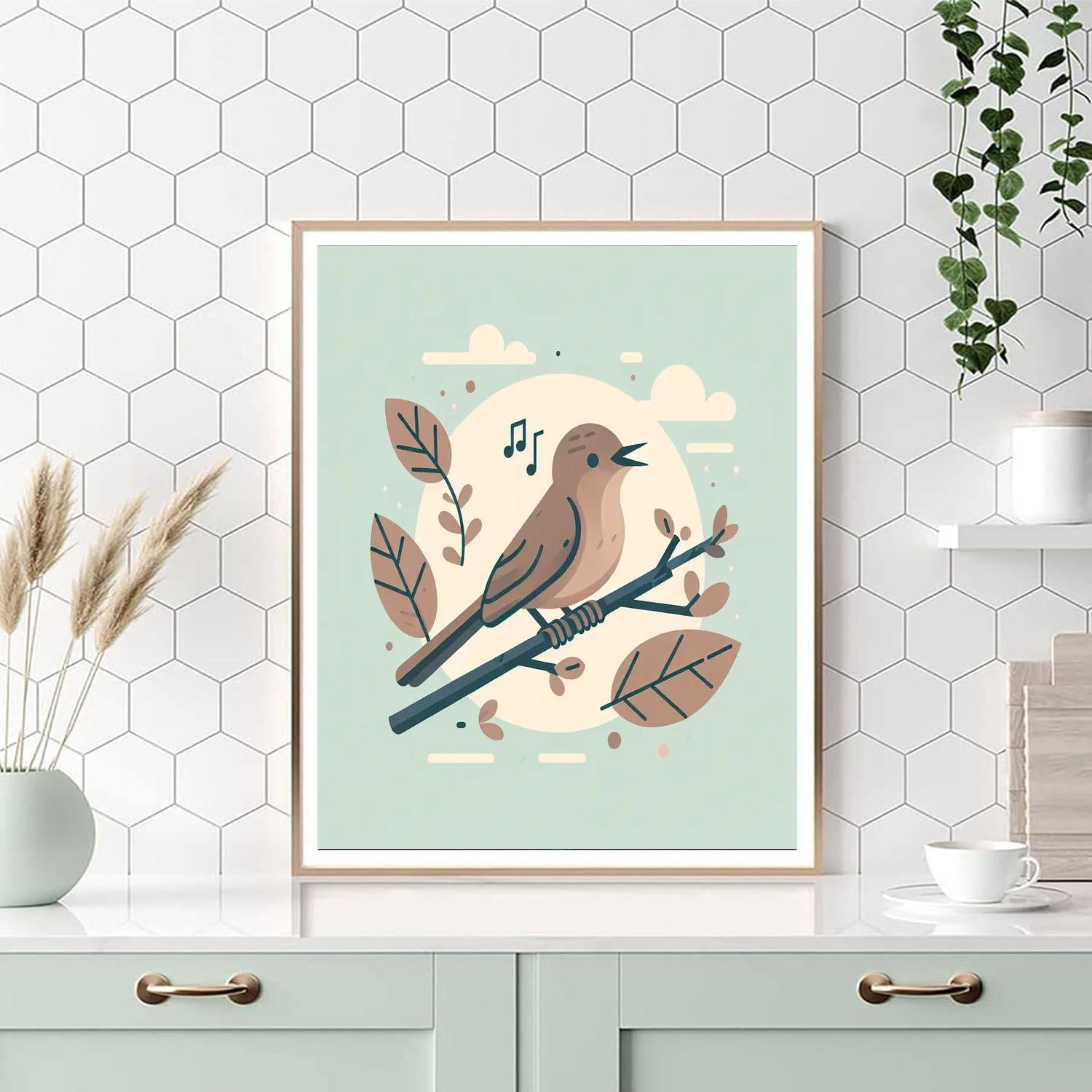 Nutty Nightingale Notes Paint By Color